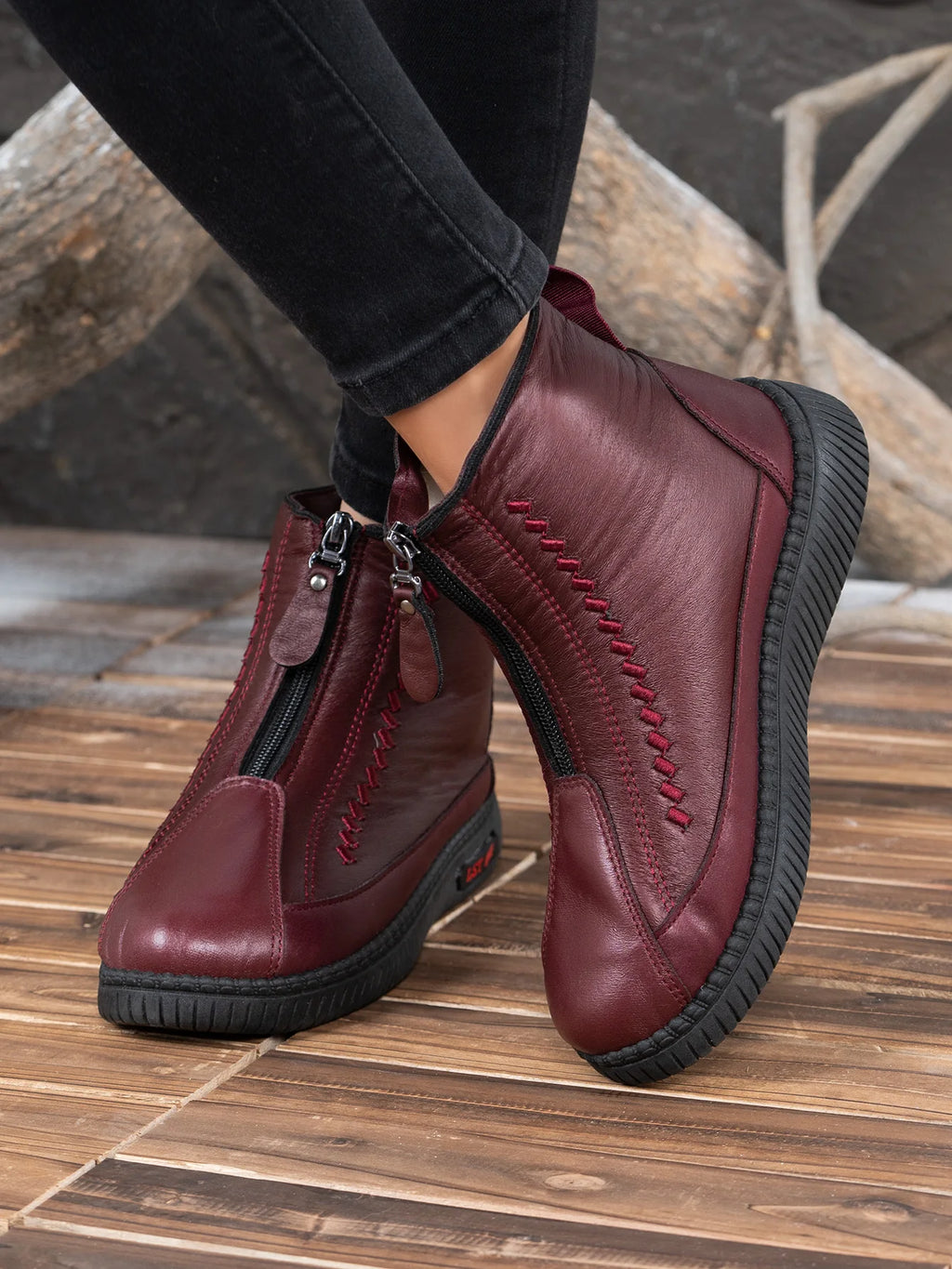 Comfort Zip Ankle Boots