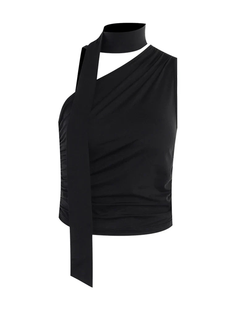 Halter Wrap Neck Top