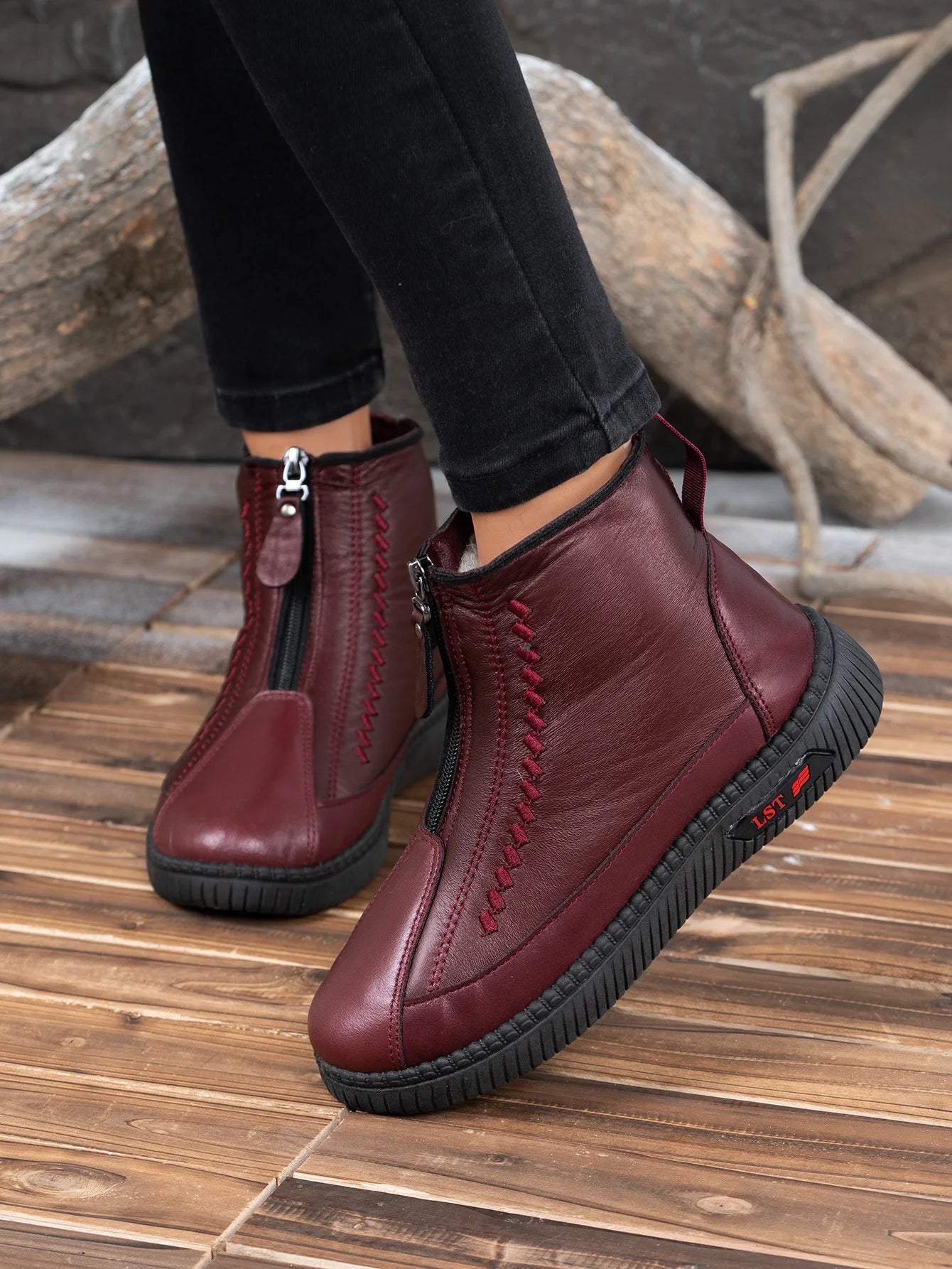 Comfort Zip Ankle Boots