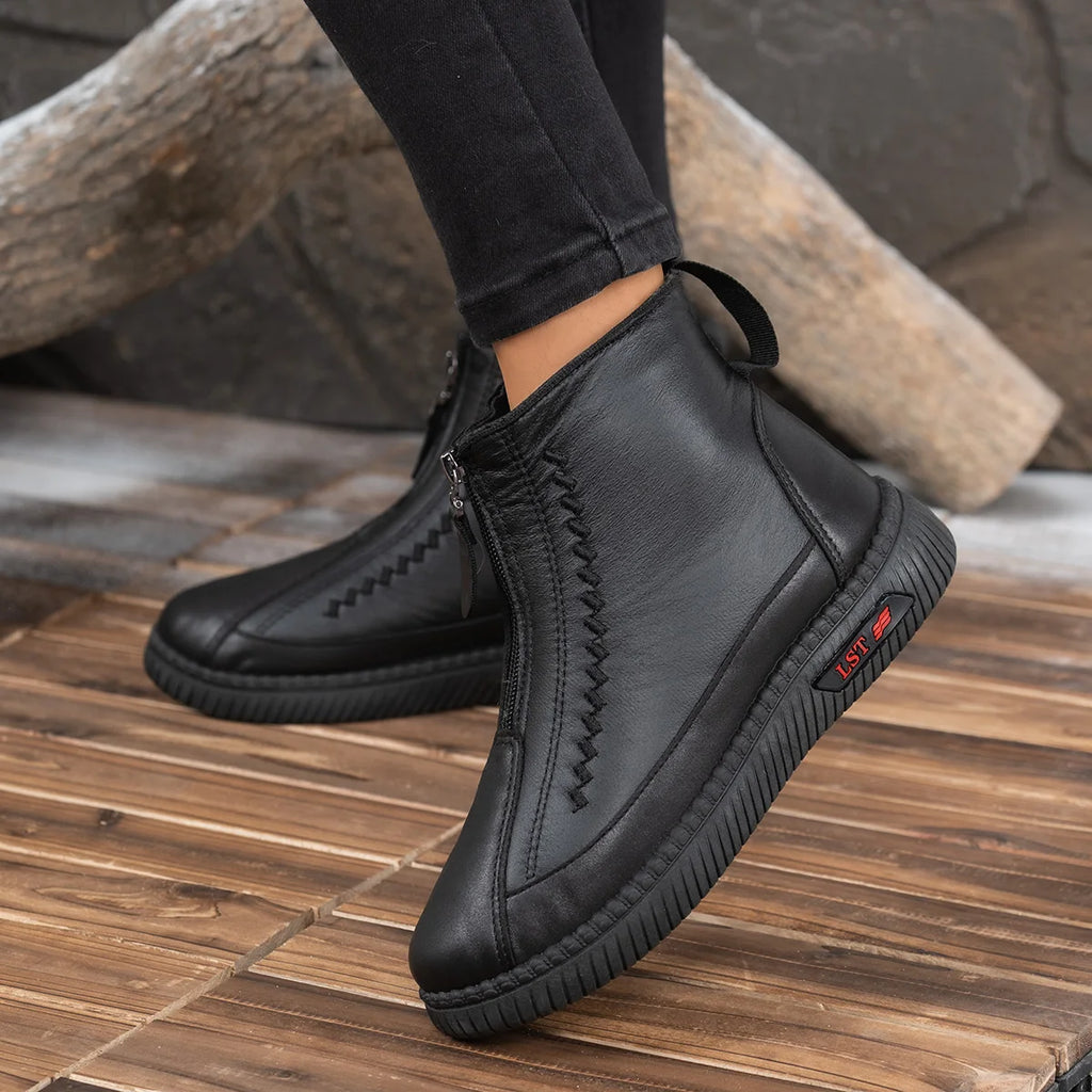 Comfort Zip Ankle Boots
