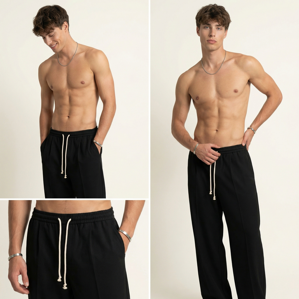 Relaxed Drawstring Trousers