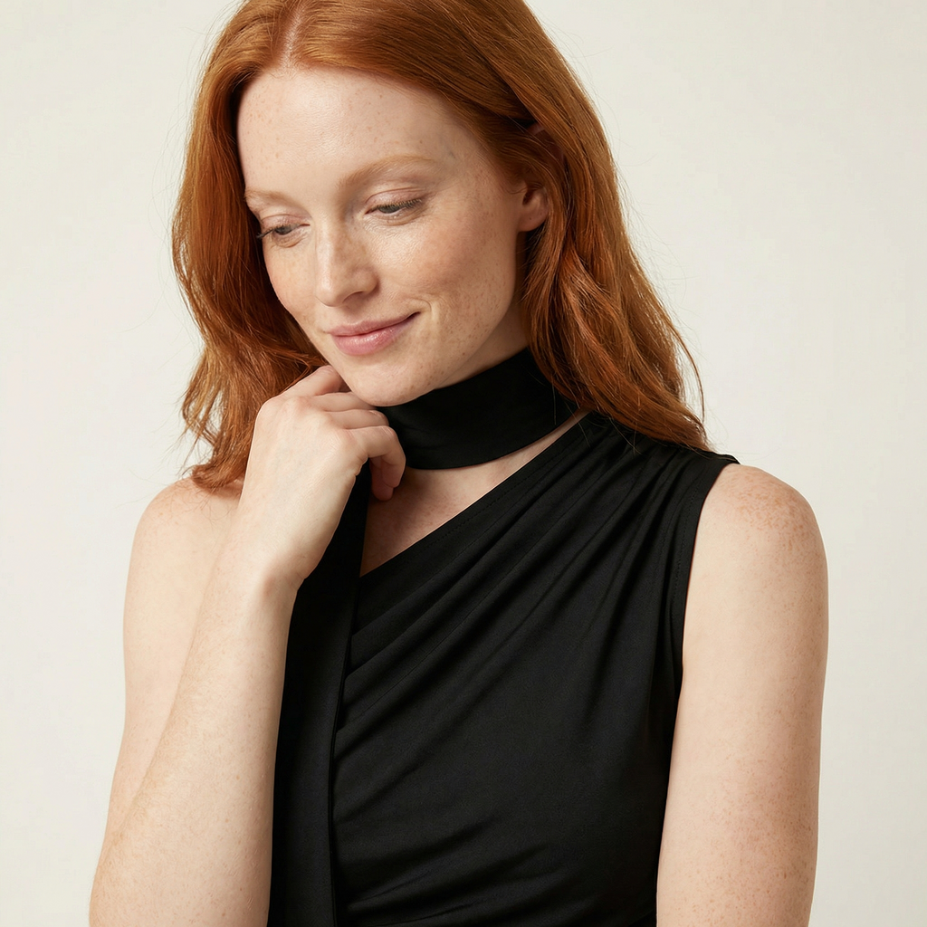 Halter Wrap Neck Top