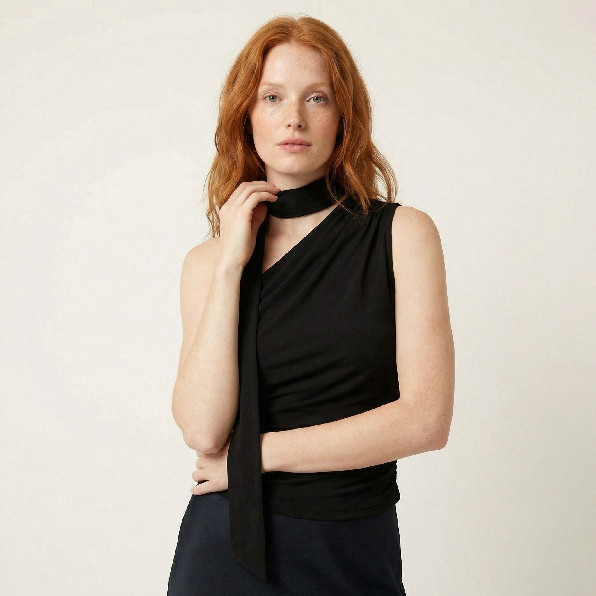 Halter Wrap Neck Top