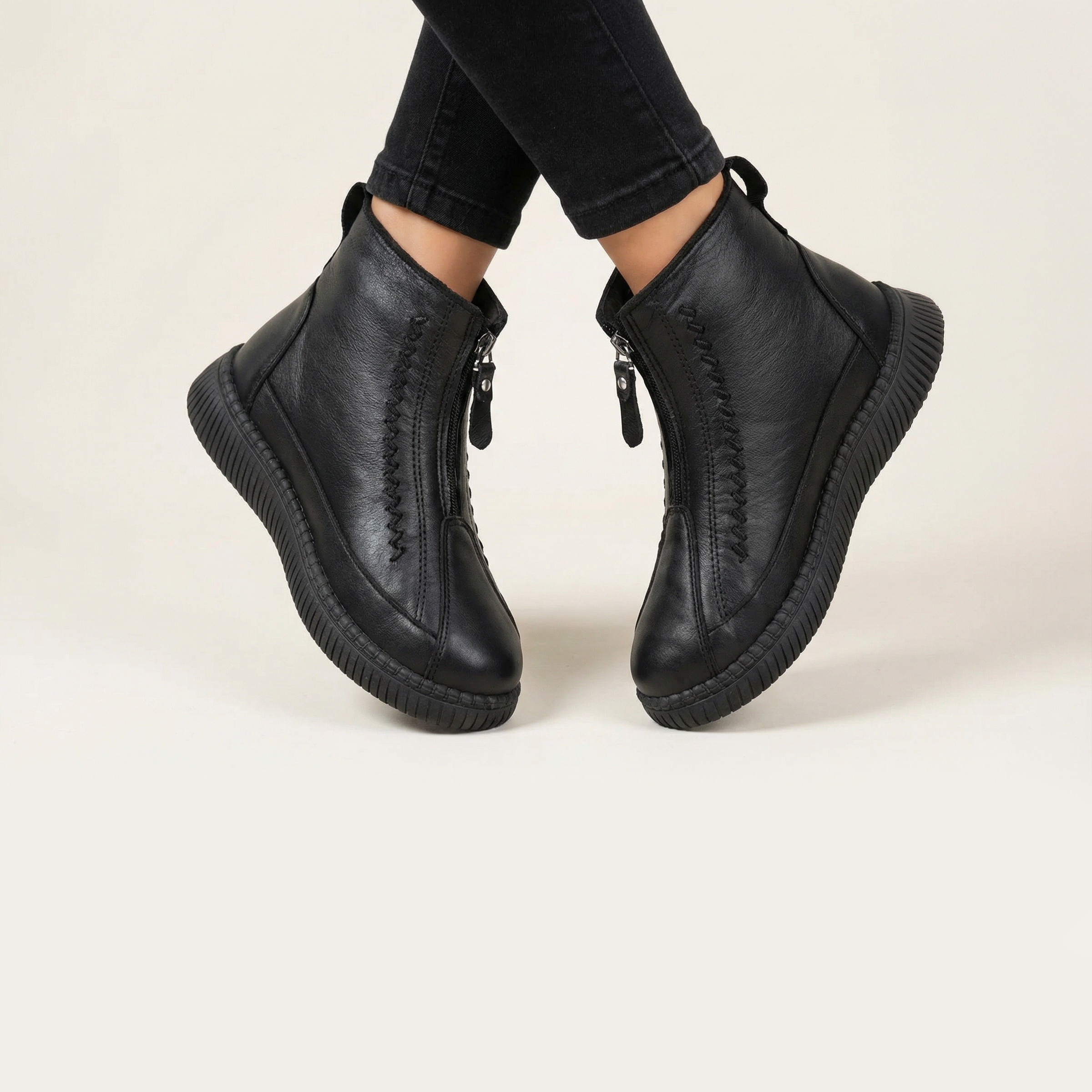 Comfort Zip Ankle Boots