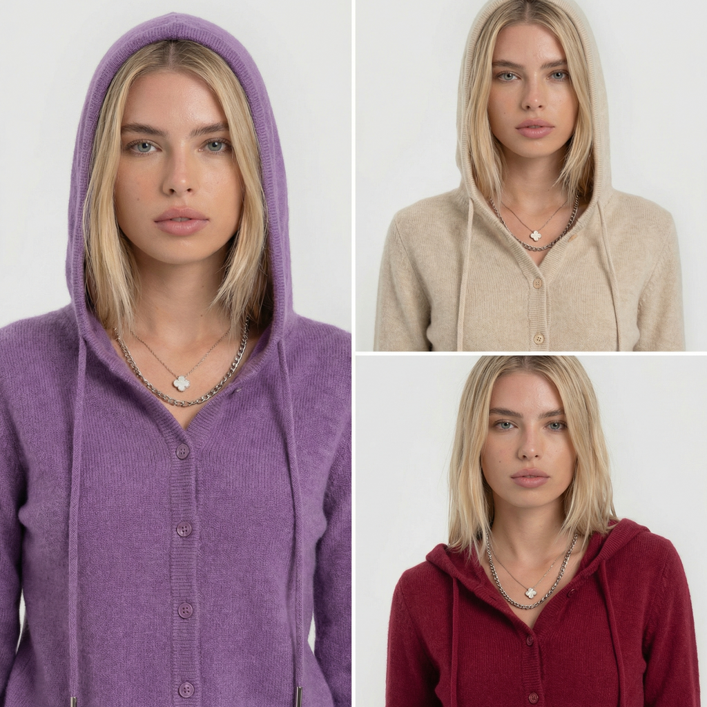 Soft Knit Hooded Cardigan