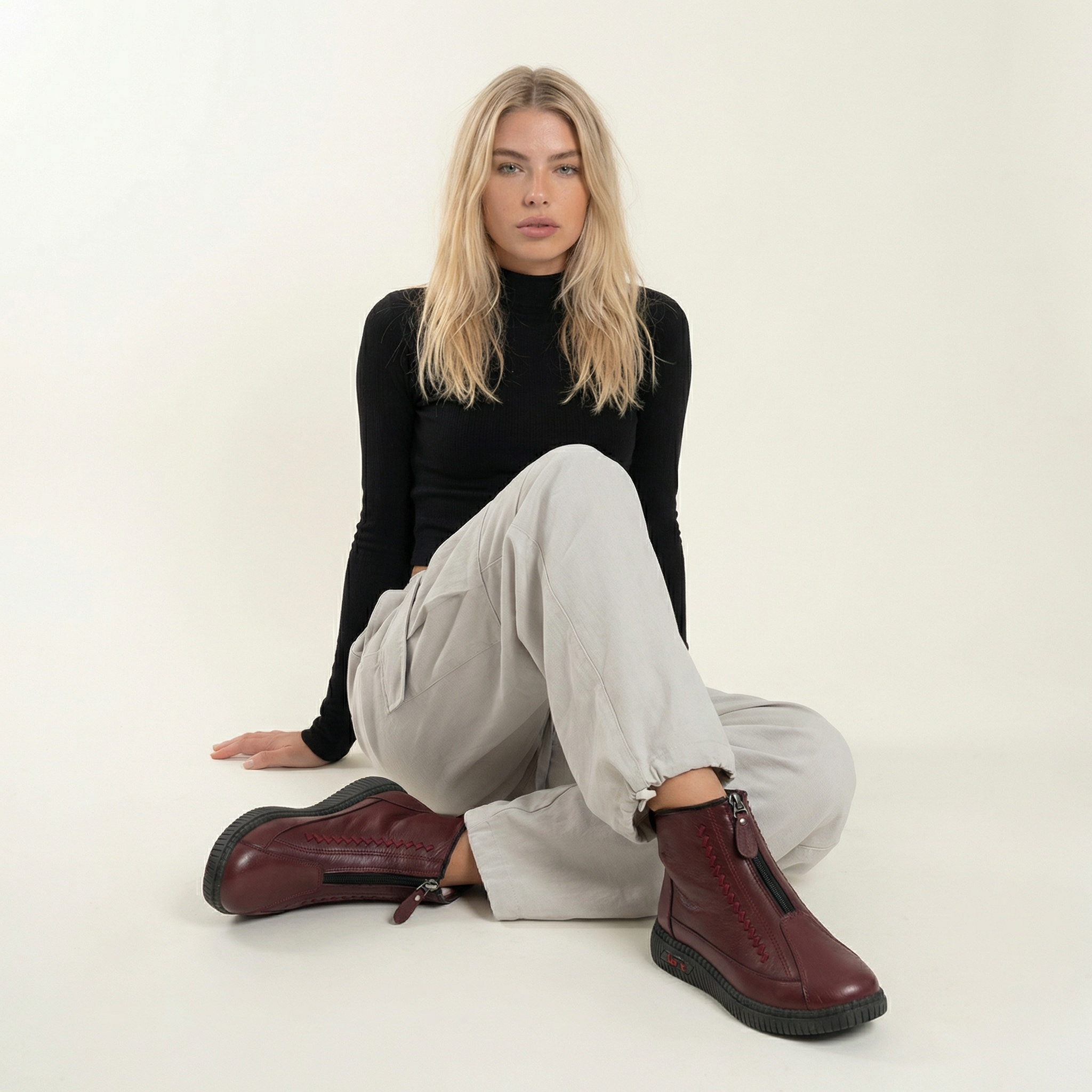 Comfort Zip Ankle Boots