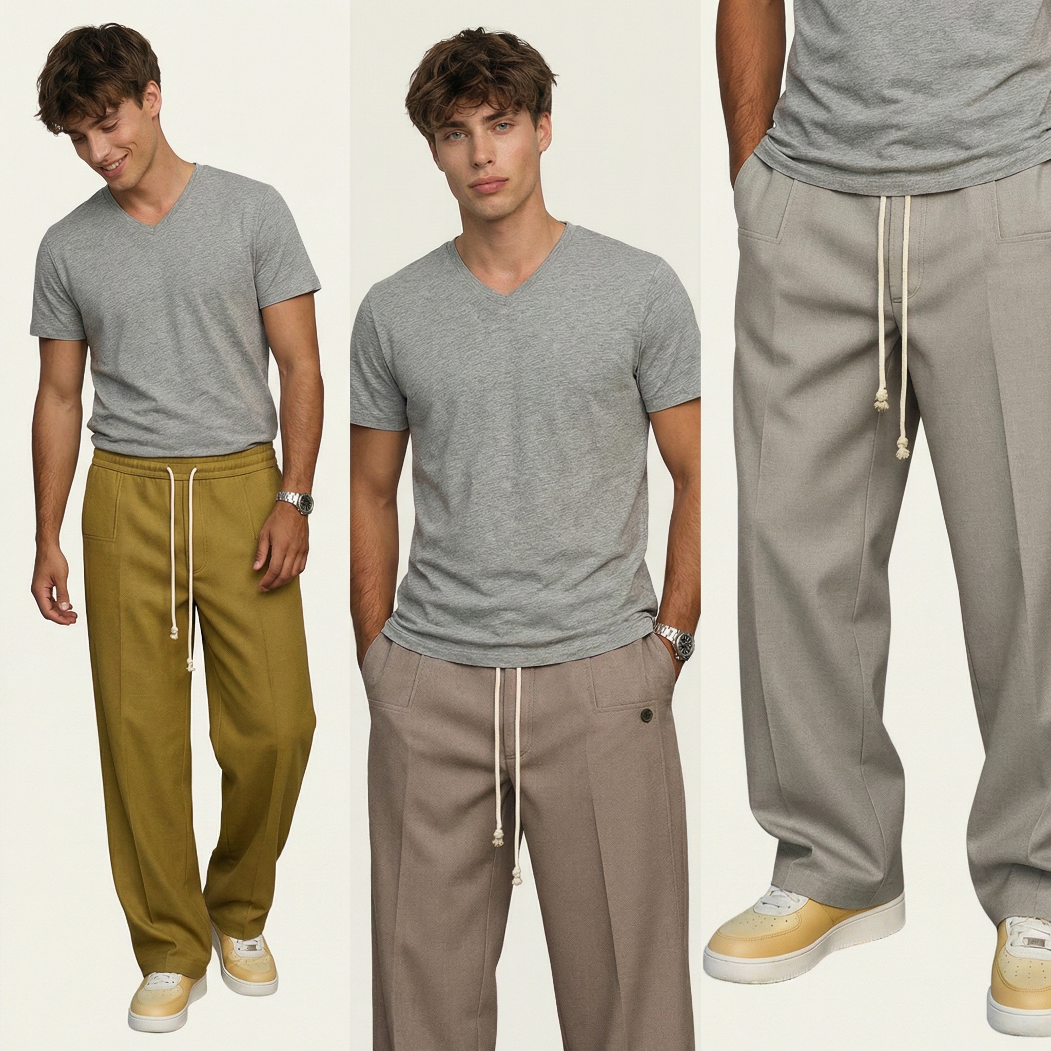 Relaxed Drawstring Trousers